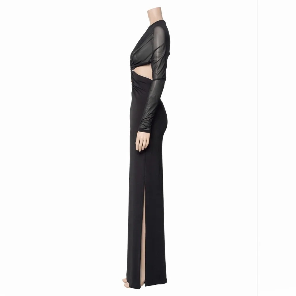Christopher Esber sheerdetail side slit maxi dress US2/xs/UK6 - Picture 7 of 8